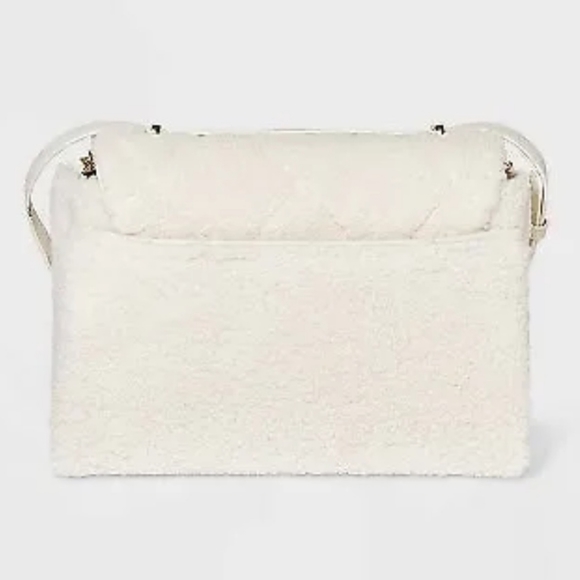 Quilted Top Handle Satchel Handbag - A New Day Ivory - Picture 3 of 10